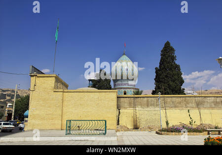 Shah Cherah Moschee in Shiraz, Iran. Spiegel Moschee. Stockfoto