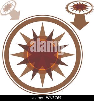 Kompass-Pfeil Stock Vektor