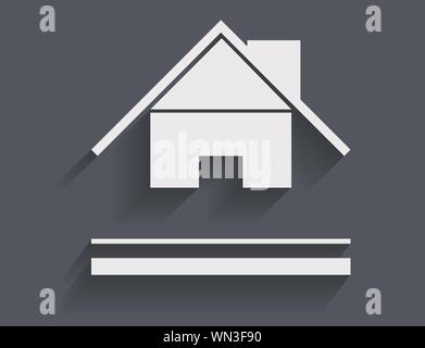 Vektor-abstrakten Symbol mit Schatten Stock Vektor