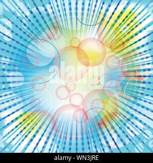 Zusammenfassung Hintergrund und Halbtöne Stock Vektor