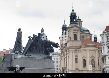 Jan-Hus-Gedenkstätte in Prag, Tschechische Republik Stockfoto