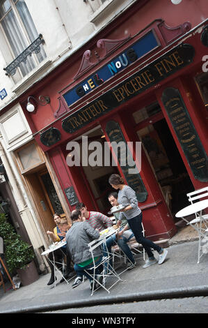 Paris, Bistro Stockfoto