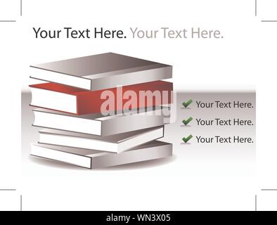 Buch-Stack Stock Vektor