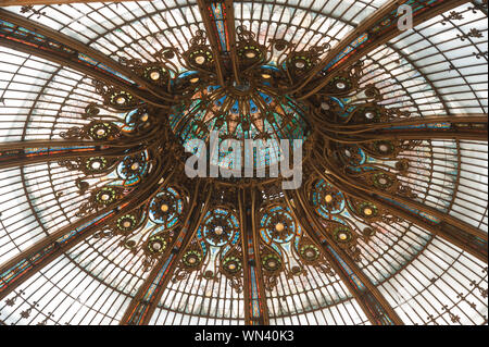 Paris, Galeries Lafayette Stockfoto