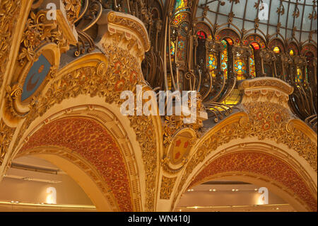 Paris, Galeries Lafayette Stockfoto