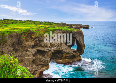 Landschaft von Kap manzamo, Okinawa, Japan Stockfoto