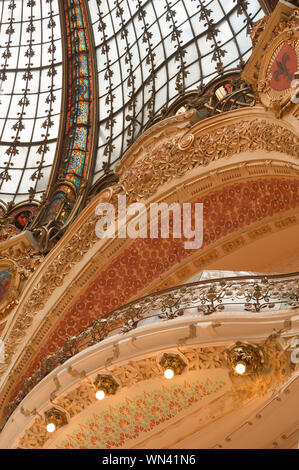 Paris, Galeries Lafayette Stockfoto