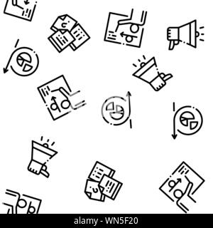 Scrum Agile nahtlose Muster Vektor Stock Vektor