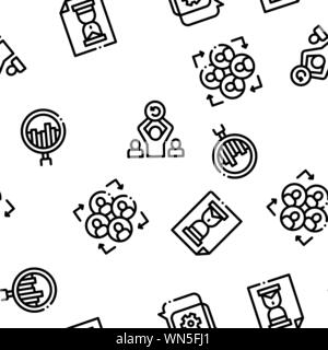 Scrum Agile nahtlose Muster Vektor Stock Vektor
