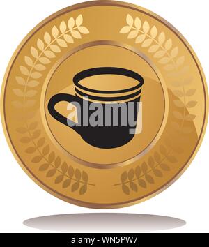 Kaffeetasse-Symbol Stock Vektor