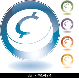 Crystal Icon ändern Stock Vektor