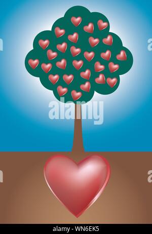 Baum der Liebe Stock Vektor