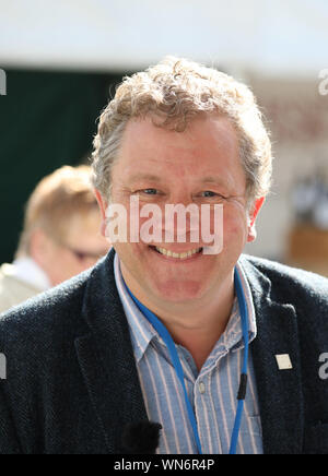 Stamford, Lincolnshire, Großbritannien. 05 Sep, 2019. Jon Culshaw, Impressionistischen und Schauspieler, bei der Land Rover Burghley Horse Trials, Stamford, Lincolnshire, am 5. September 2019. Credit: Paul Marriott/Alamy leben Nachrichten Stockfoto