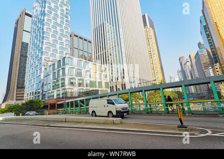 Hongkong, China - ca. Januar 2019: Hong Kong tagsüber. Stockfoto