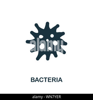 Bakterien Symbol. Kreative Zeichen aus der Biotechnologie icons Collection. Gefüllte flache Bakterien Symbol für Computer und mobile Stockfoto