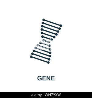 Gen Symbol. Kreative Zeichen aus der Biotechnologie icons Collection. Gefüllte flache Gen Symbol für Computer und mobile Stockfoto