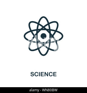 Wissenschaft Symbol. Kreative Zeichen aus der Biotechnologie icons Collection. Gefüllte flache Wissenschaft Symbol für Computer und mobile Stockfoto