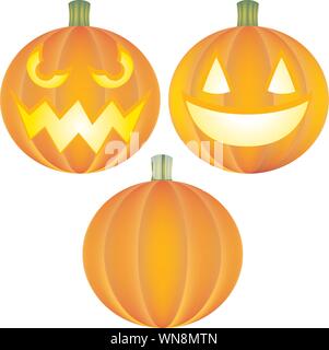 Kürbis Set Stock Vektor
