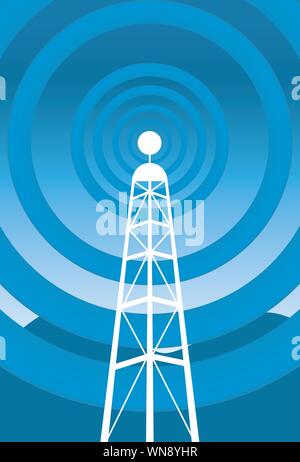 Fernmeldeturm Stock Vektor