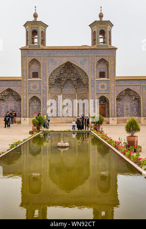 Nasir al-Mulk Moschee, Rosa Moschee, 1888, Shiraz, Provinz Fars, Iran Stockfoto