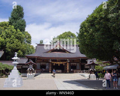 Die izumi Heiligtum in Suizen-ji Joju-en am 3. September 2019 in Kumamoto. Stockfoto