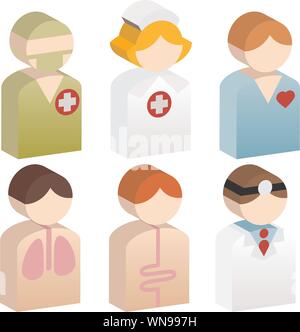 Vielfalt-Menschen - Healthcare Stock Vektor