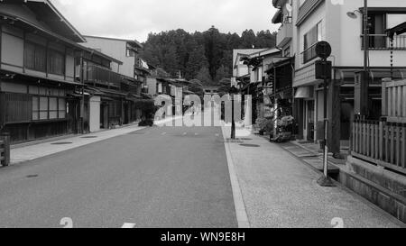 Traditionelle Straße in Japan Stockfoto