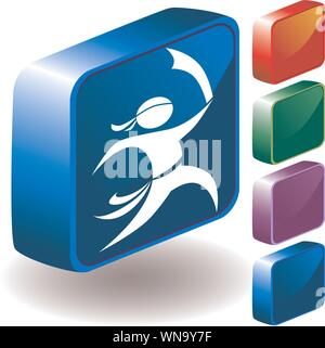 Pirate 3D-Symbol Stock Vektor