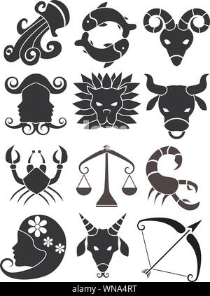 Tierkreis-Symbolen Stock Vektor