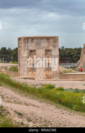 Ka'ba-ye Zartosht, Cube des Zoroaster, Zoroaster Kaba, 6 Jh. v. Chr., Naqsh-e Rostam, Nekropole, Provinz Fars, Iran Stockfoto