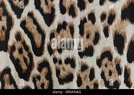 Leopard fablic Textur. Mode Textil- Hintergrund. Stockfoto