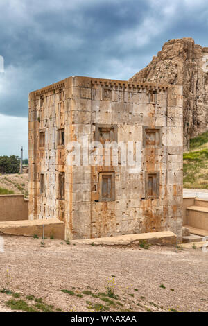 Ka'ba-ye Zartosht, Cube des Zoroaster, Zoroaster Kaba, 6 Jh. v. Chr., Naqsh-e Rostam, Nekropole, Provinz Fars, Iran Stockfoto