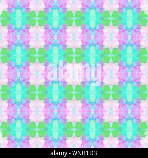 Nahtlose Muster alten Retro Stil mit Lavendel Blau, Türkis und Lavendel Farben. Wiederholen Hintergrundbild für Tapeten verwendet werden können, Karten Stockfoto