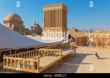 Windcatcher, windturm, badgir, Yazd, Provinz Yazd, Iran Stockfoto