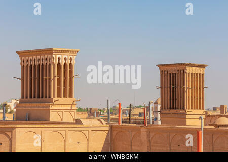 Windcatcher, windturm, badgir, Yazd, Provinz Yazd, Iran Stockfoto