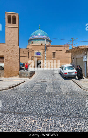 Straße in der Altstadt, Yazd, Provinz Yazd, Iran Stockfoto