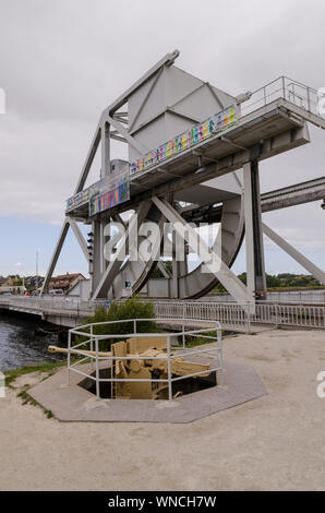 Pegasus Bridge in Normady Stockfoto