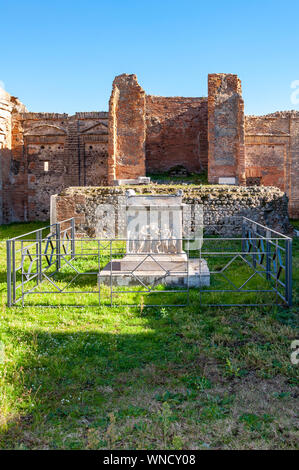 Pompeji, die am Besten erhaltene archäologische Stätte der Welt, Italien. Stockfoto