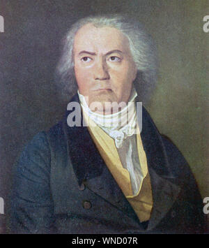 LUDWIG VAN BEETHOVEN (1770-1827) deutscher Komponist 1823 Stockfoto