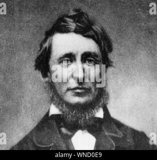 HENRY DAVID THOREAU (1817-1862) amerikanischer Dichter Stockfoto