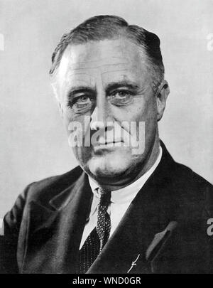 FRANKLIN D. Roosevelt (1882-1945) als Präsident der Vereinigten Staaten Stockfoto