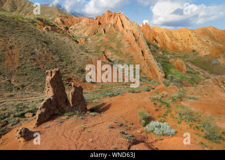 Canyon' der Skazka" in Issuk-Kul See Region Stockfoto