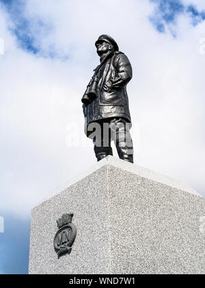 Denkmal für Männer und Frauen der britischen Handelsmarine und Fischereiflotten, vorgestellt von hrh The Princess Royal, 3. September 2019. Stockfoto