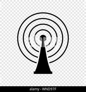 Kommunikation SAT-Antenne einfachen Vektor icon. Für Ihr Design Template Stock Vektor