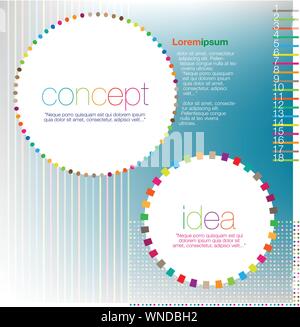 Scrapbook und Infografiken element Stock Vektor