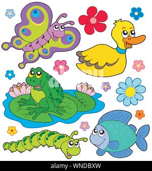 Kleine Tiere Sammlung 8 Stock Vektor