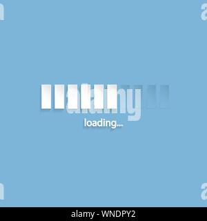Flat Screen-Design laden Stock Vektor