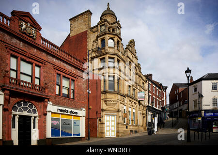 Stockport Bridge Street ehemalige Bankgebäude für die Union Bank von Manchester einen Denkmalgeschützten Gebäude Stockfoto