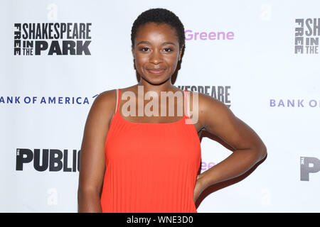 Öffnung Nacht werfen Partei für Coriolanus im Delacorte Theater. Mit: L'Oreal Lampley Wo: New York, New York, United States Wann: 06 Aug 2019 Quelle: Joseph Marzullo/WENN.com Stockfoto