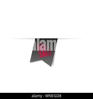 Schwarzer Freitag Verkauf ribbon Banner Sammlung isoliert. Vektor Preis tags. Stock Vektor